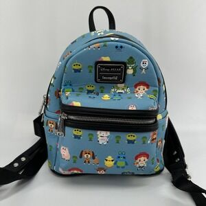 Loungefly Disney Pixar Toy Story Mini Backpack Womens Blue Characters Bag